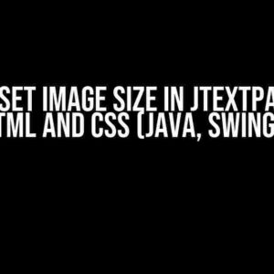 How to Set Image Size in JTextPane with HTML and CSS (Java, Swing)?