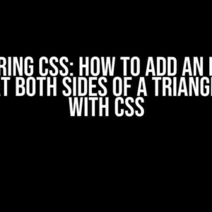 Mastering CSS: How to Add an Inward Curve at Both Sides of a Triangle Built with CSS