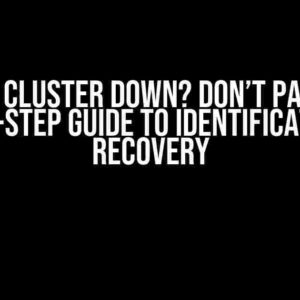 Redis Cluster Down? Don’t Panic! A Step-by-Step Guide to Identification and Recovery