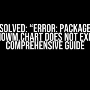 Solved: “Error: Package org.knowm.chart Does Not Exist” – A Comprehensive Guide