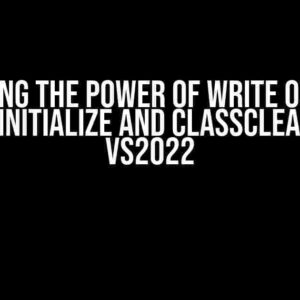 Unlocking the Power of Write Output in ClassInitialize and ClassCleanUp in VS2022